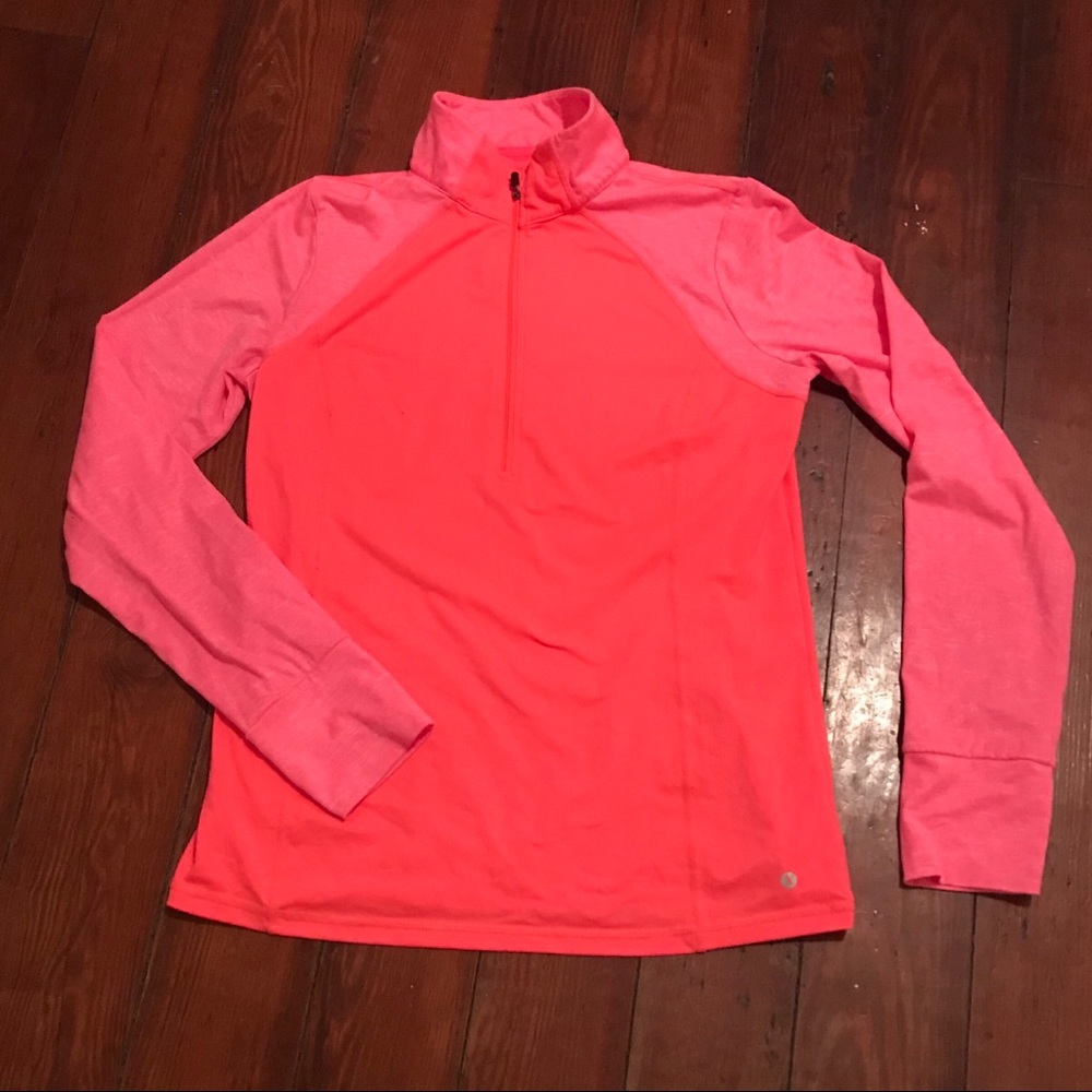 Hot Pink Xersion Quarter Zip Pullover - LIKE NEW